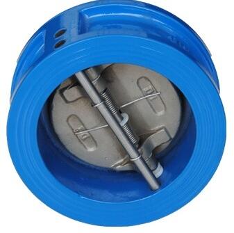 Double Door Swing Check Valve Wafer 80MM , Cast Iron , EPDM Seat By PN16