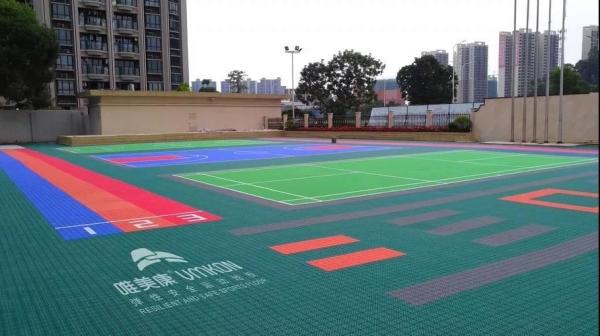 EN14877 standard Interlocking Playground Mats , Excellent Grip Modular Sports