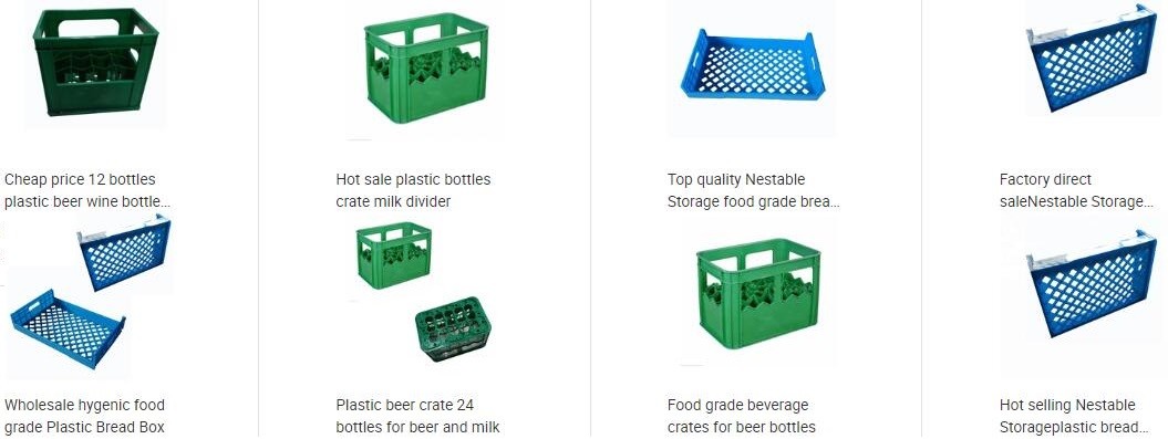 Heavy duty stackable attached lid turnover box, Stackable and nestable plastic shipping tote box for storage or moving