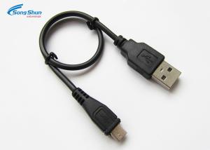 Buy cheap Black PVC USB Extension Cable Micro Charging Pass 2A Bare Copper Conductor product