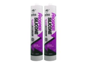 Non Yellowing 280ml Bathtub Silicone Caulk , Clear Bathroom Silicone Sealant