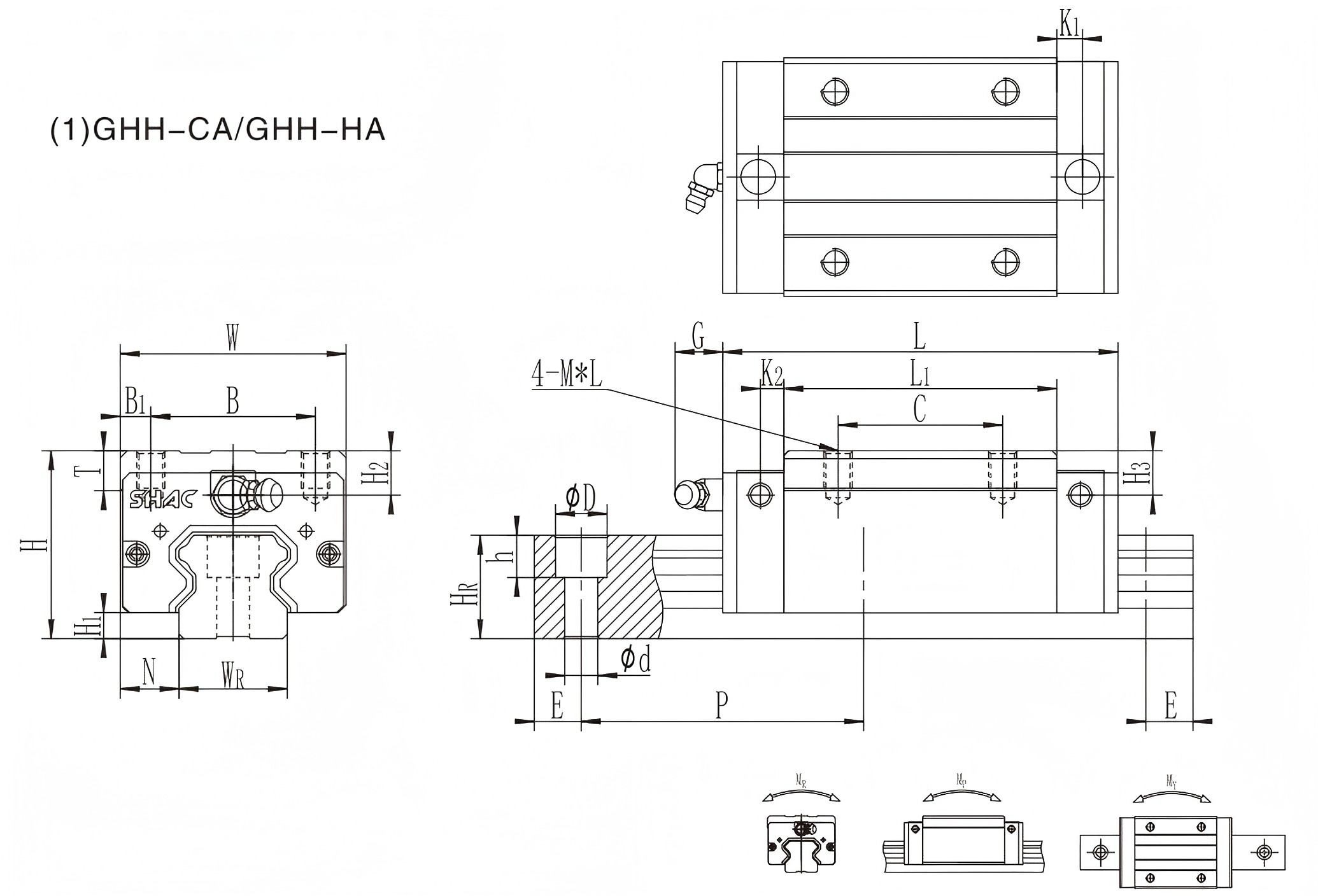 Four Directional Load Linear Guide Block Dust Proof Linear Slide Block High Rigidity