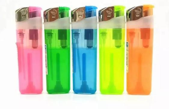Manufacture Factory High Quality EU Standard Electric Lighter with Solid Color