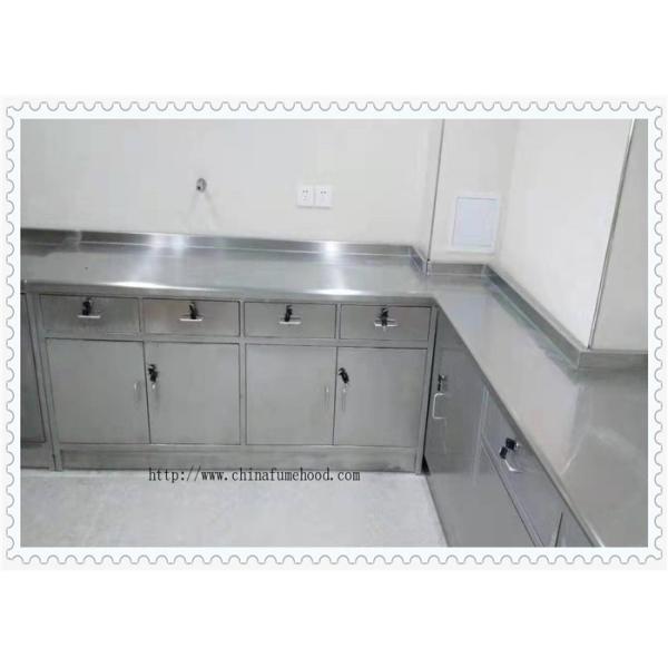 Stainless Steel Laboratory Wall Bench For Cleanroom Resist Strong Acid And Alkali