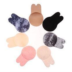 China                  Women Pasties Reusable Adhesive Silicone Nipple Covers Set Invisible Breast Pads Gel Bra Pad Rabbit Shape              on sale