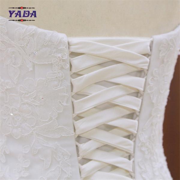 New design ladies off-shoulder slim mermaid tail sweetheart dress white cheap wedding dresses