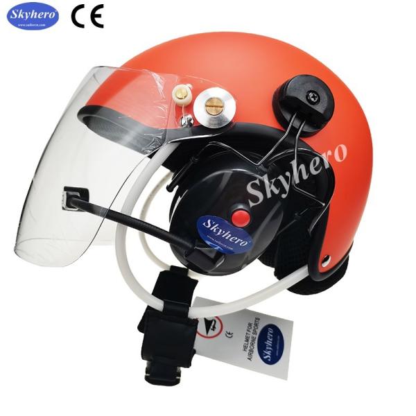 Quality Noise cancel Powered paragliding helmet White PPG helmet EN966 Paramotor helmet for sale