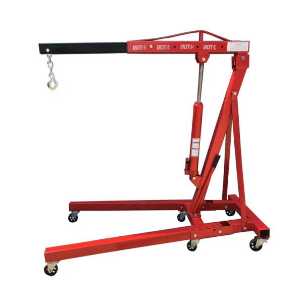 Quality 2 Ton Folding Shop Crane , 2.3m Mobile Engine Crane for sale