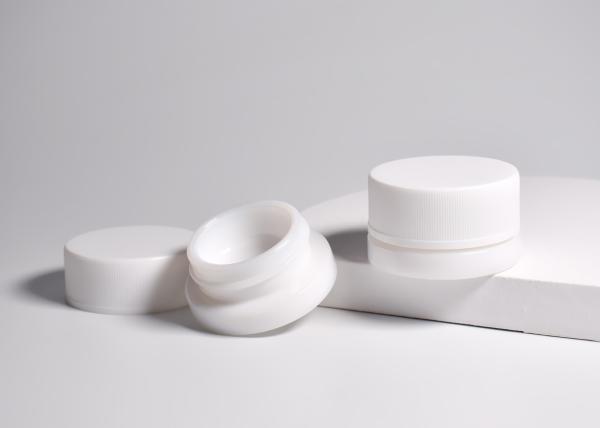Quality 5g&7g Min Whte Glass Concentrate Jar, Child Resistant CR White Glass Jars, Glass Jars For Lip And Perfume Balm for sale