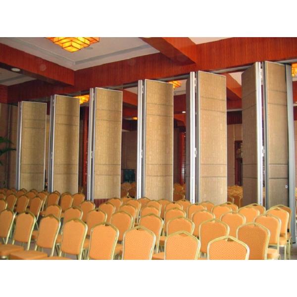 Aluminium Sound Barrier Walls Wedding Halls Partition Wall Sliding Folding Doors For Hotel