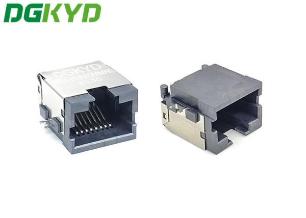 Quality LCP Rj45 Female Connector SMT 8 Pin Sinking On Board DGKYDCB801188GWA6SB1133 for sale