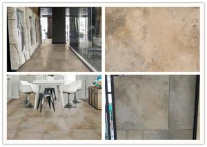 Durable Cement Look Porcelain Tile Glazed Concave Convex Pattern Surface