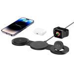 3-in-1 Foldable Wireless Magnetic Charger with Foreign Object Detection