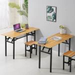 Scratch Resistant Office Computer Training Table Black Wooden Customized Sizes
