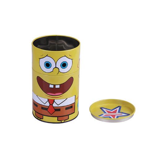 Quality Three Part Easy Rotate Custom Tin Cans CMYK Printing for sale
