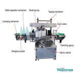 Universal Filling Capping Labeling Machine Single Double Side Label Flat Square