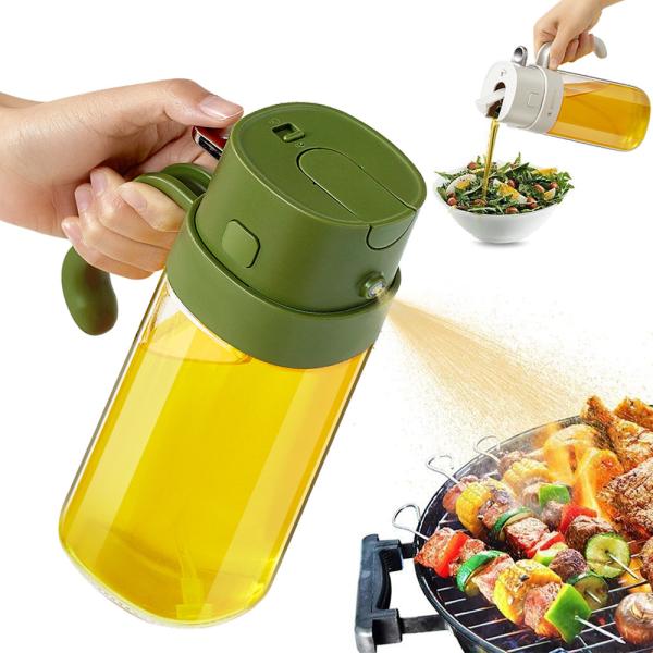 Quality 2024 New Arrive 2 In 1 Olive Oil Dispenser Bottle 550ml Large Capacity for sale