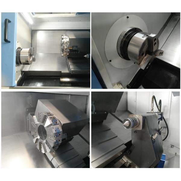 GSK CNC Control System TCK420 Slant Bed Turret Precision Lathe 500mm Workpiece Length