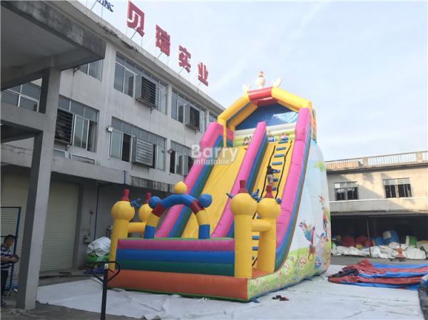 Quality PVC Commercial Inflatable Slide / Custom Design Inflatable Dry Slide Playground for sale