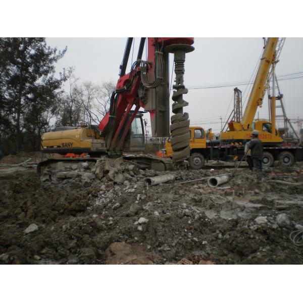 Exploration Pilling 450mm 3000mm Drilling Rig Tool Construction Earth Auger Drill Bit
