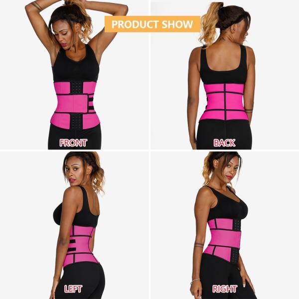 Nonwoven Weaving Method Red Waist Trainer for Women HEXIN High Waist Tummy Control