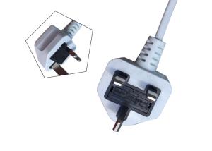 China UK Flat Plug 3 Prong Power Cord With Fuse For Laptop / Consumer Electronics on sale