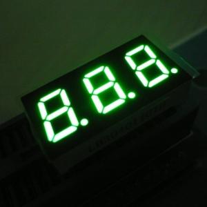 Buy cheap Triple Digit Pure Green 7 Segment LED Display Common Anode product