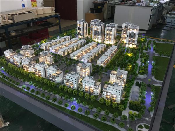 Quality Table Display Miniature House Model Materials , 3d Model Architecture With Light for sale