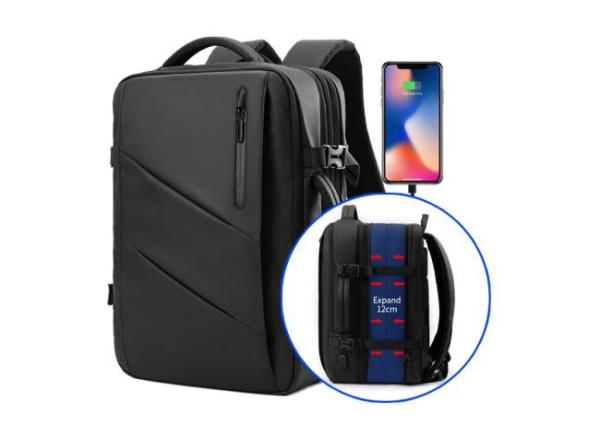 Quality Convertible Leakproof Business Casual Backpack Expandable With USB Port for sale