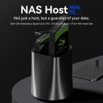 Intel N100 Processor NAS Mini PC With DDR4 Max Up To 32GB And Dual LAN Dual Fans
