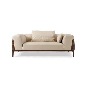 China Popular Walnut Modern Sofa Set High Density Foam Home Decoration on sale