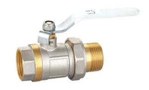 Buy cheap Nuts and NPT Thread Connetion Reduce Bore Brass Ball Valve with DN15-DN50 product