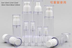 China 5ml 10ml  12ml 15ml 30ml 50ml 80ml 100ml plastic airless cosmetic oil cream  cosmetic spray toner skincare cosmetic on sale