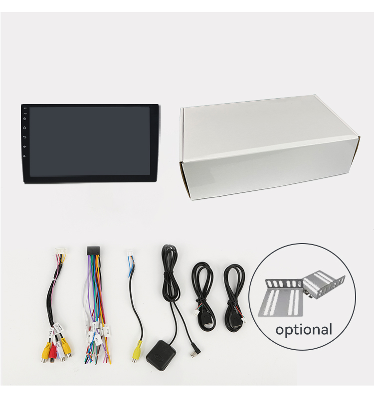 Universal Android 10.0 Quad Core 2+32GB Touch Screen Car Radio DVD Player with BT WIFI FM GPS Navigation