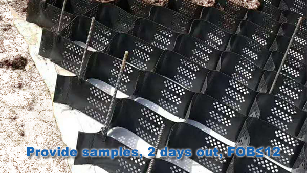 Green Geocell Gravel Grid for Parking Lot Soil Stabilization and Driveway Construction