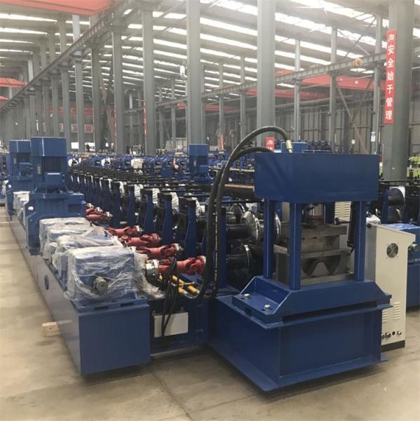 Quality Cold Steel Guardrail Roll Forming Machine Two Peaks Three Waves for sale