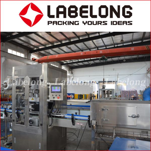 Automatic Label Applicator Machine , Product Labeling Machine For Glass Bottle