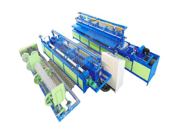 Quality Pvc Diamond Mesh Chain Link Fence Machine , Welded Mesh Machine 40-60 Times / Min Speed for sale