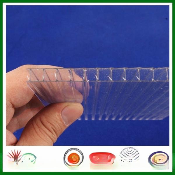UV Resistant 8mm Polycarbonate Hollow Sheet for Greenhouse Covering