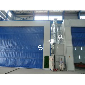 Buy cheap Larger Sandblasting Room Automatic Pneumatic Conveyor Burnishing Container Recycling product