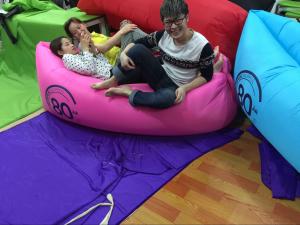 Buy cheap 2016 Hot selling U style lay bag lamzac hangout inflatable sleeping bag/ lazy bag product