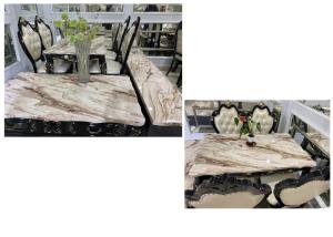 No Scratch Trendy Coffee Tables Good Moisture Resistant Iron Pipe Keel