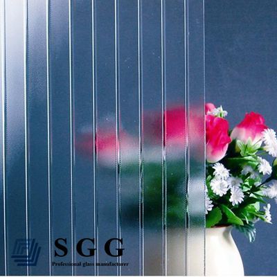 Internal Decoration Glass frosted clear pattern glass with ISO9001&CE