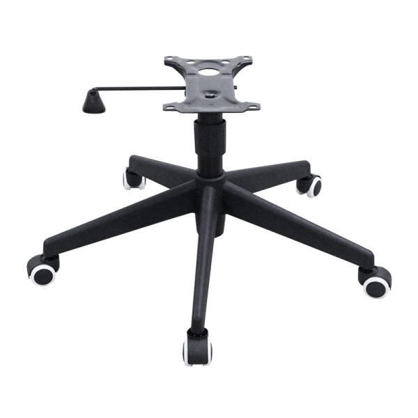 Quality Height Adjustable Rolling Chair Wheel Base Replacement Nylon Five Pronged Chair Legs for sale