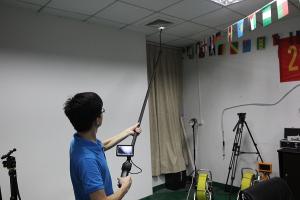 Ceiling Pole Inspection Camera with lightest push rod