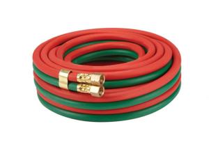 China Flexible PVC Air Hose Rubber Compound Polyester Fiber Reinforced Oxygen Acetylene on sale