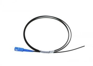 FTTH Drop Fiber Optic Pigtail With Black LSZH Jacket