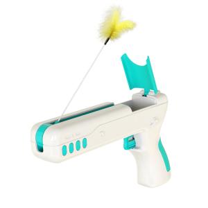 China 2021 New Products Custom Interactive Cat Toy Self-bouncing Feather Cat Tease Pet Toy on sale