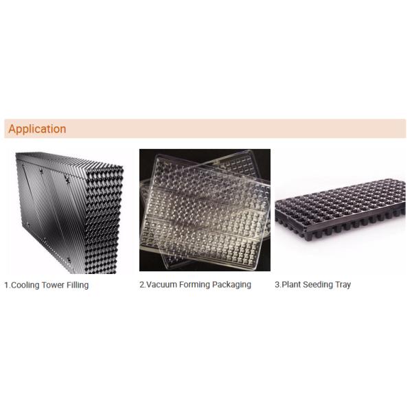 Vacuuming PP Thermoform Plastic Sheets , Food Tray Polypropylene Sheet