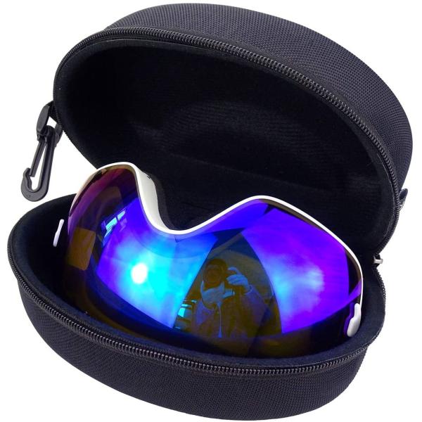 19x11.5x9cm EVA Glasses Case , Durable Hard Shell Ski Goggle Case